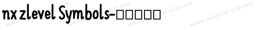 nx zlevel Symbols字体转换